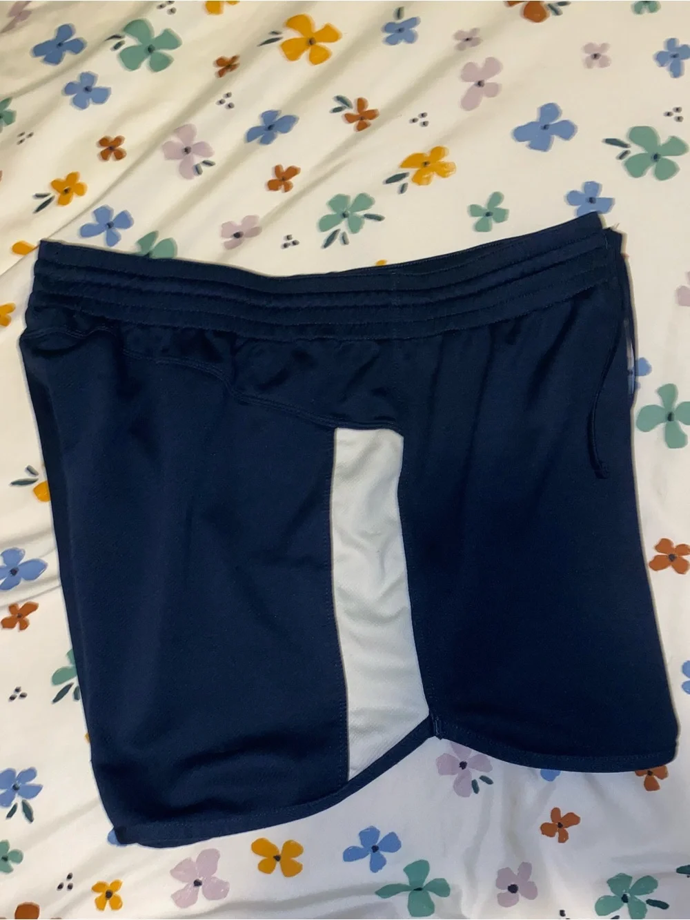 [FWP] Champion navy blue athletic shorts with white sides